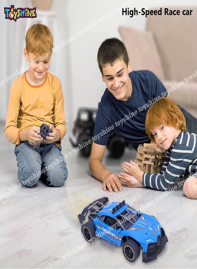 توي شاين سيارة سباق توي شاين بمقياس 1:16، سيارة رياضية فائقة تعمل بجهاز تحكم عن بعد، مزودة بإطارات مطاطية، وجهاز تحكم عن بعد بمقبض، وهيكل نحيف، وقابلة لإعادة الشحن، لون أزرق - Image 5